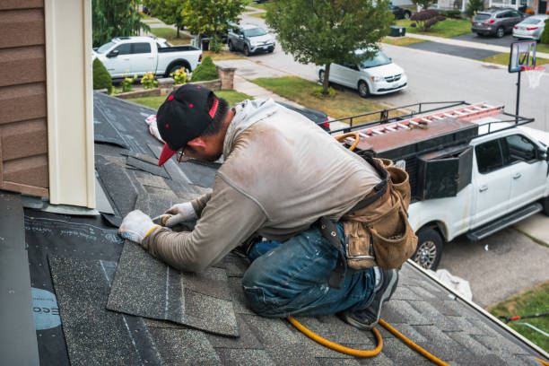 Professional Roof Installation technician working in King, WI